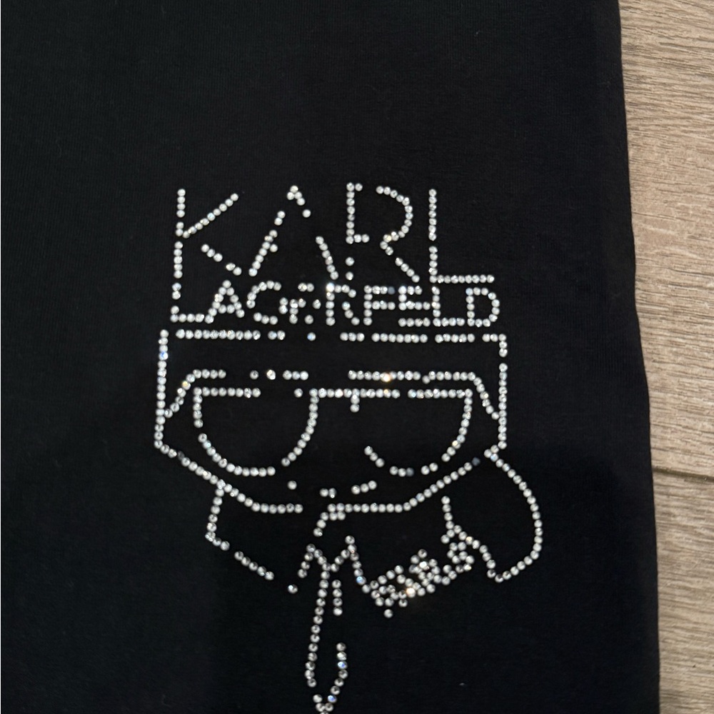 Karl Lagerfeld bedazzled Bike Shorts - Picture 3 of 6